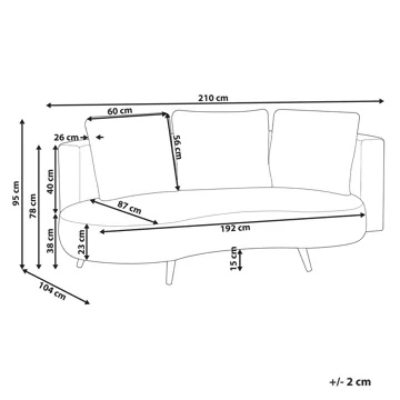 Udendørs sofa Parori højrevendt - Beige - Havemøbler - Havesofaer & bænke - Havesofaer
