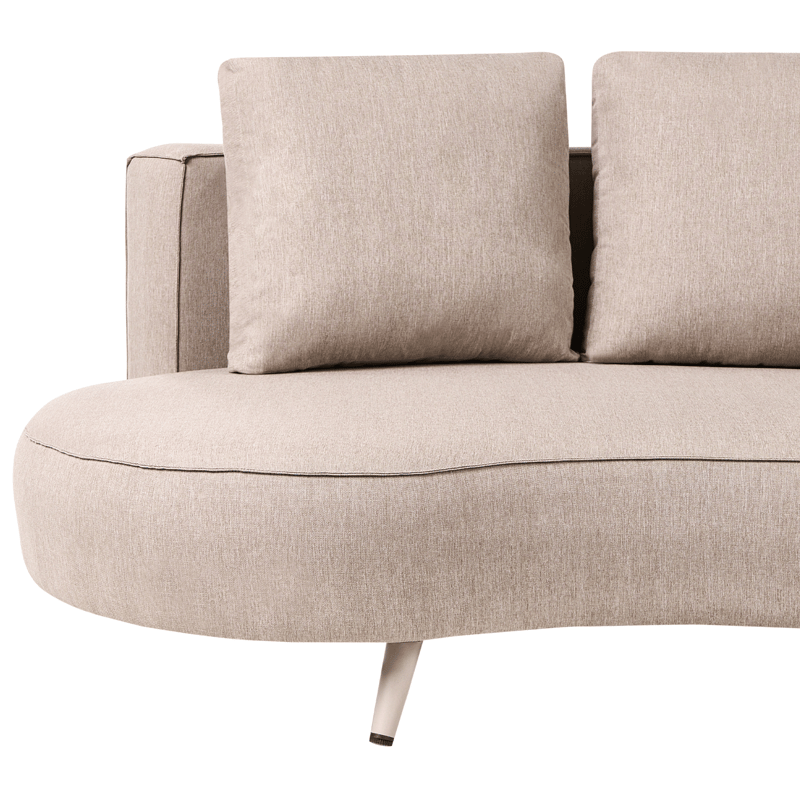 Udendørs sofa Parori højrevendt - Beige - Havemøbler - Havesofaer & bænke - Havesofaer