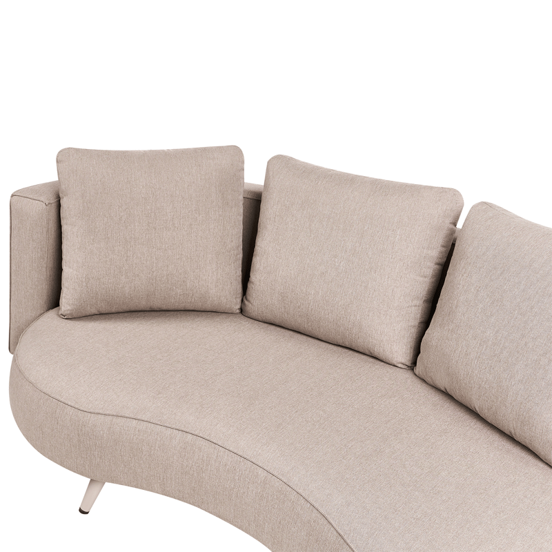 Udendørs sofa Parori venstrevendt - Beige - Havemøbler - Havesofaer & bænke - Havesofaer