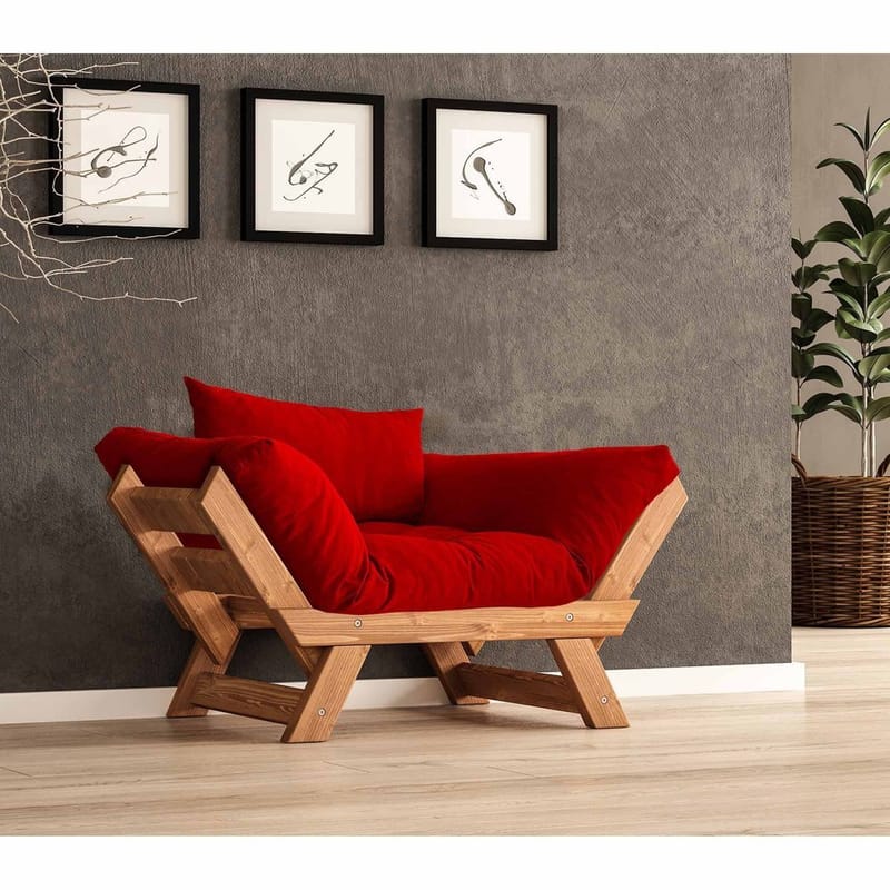 Zylar 2-personers Sovesofa, Rød