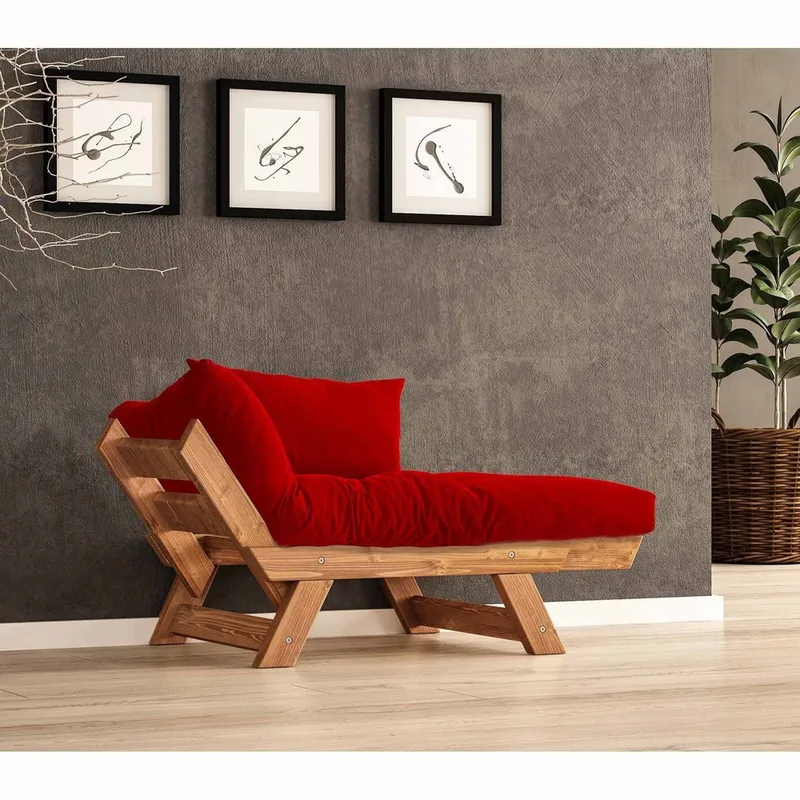 Zylar 2-personers Sovesofa - Rød - Møbler - Sofaer - Sovesofaer - 2 personers sovesofa