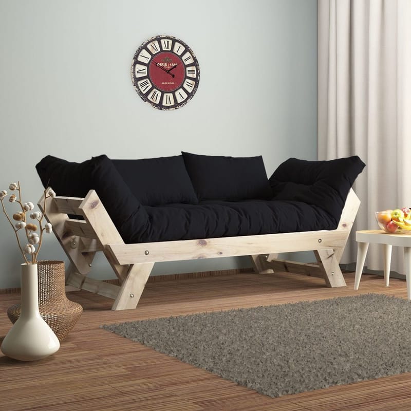 Zylar 2-personers Sovesofa, Sort/Natur