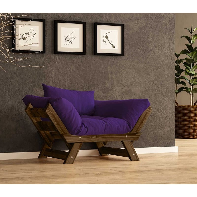 Zylar 2-personers Sovesofa - Lilla - Møbler - Sofaer - Sovesofaer - 2 personers sovesofa
