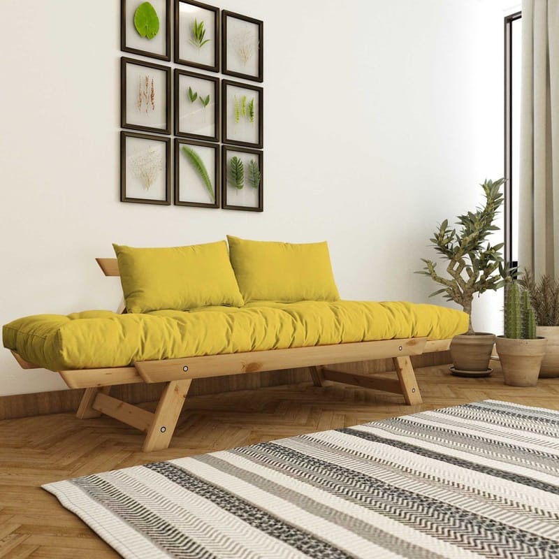 Zylar 2-personers Sovesofa - Gul/Natur - Møbler - Sofaer - Sovesofaer - 2 personers sovesofa