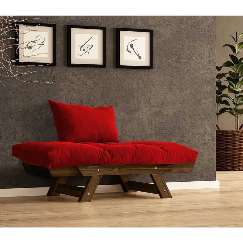 Zylar 2-personers Sovesofa - Rød - Møbler - Sofaer - Sovesofaer - 2 personers sovesofa