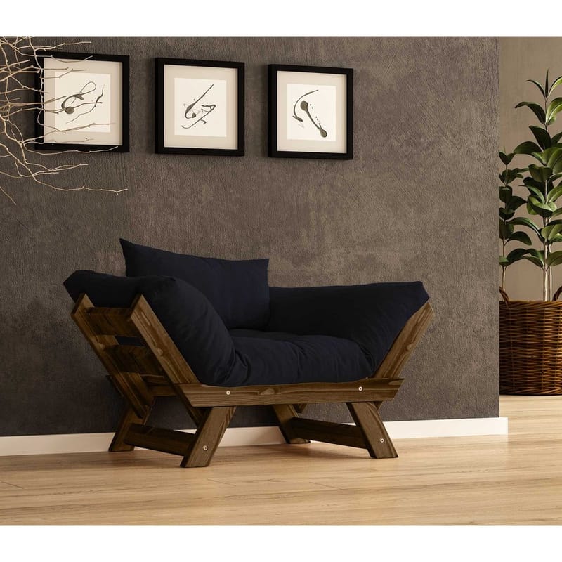 Zylar 2-personers Sovesofa - Sort - Møbler - Sofaer - Sovesofaer - 2 personers sovesofa