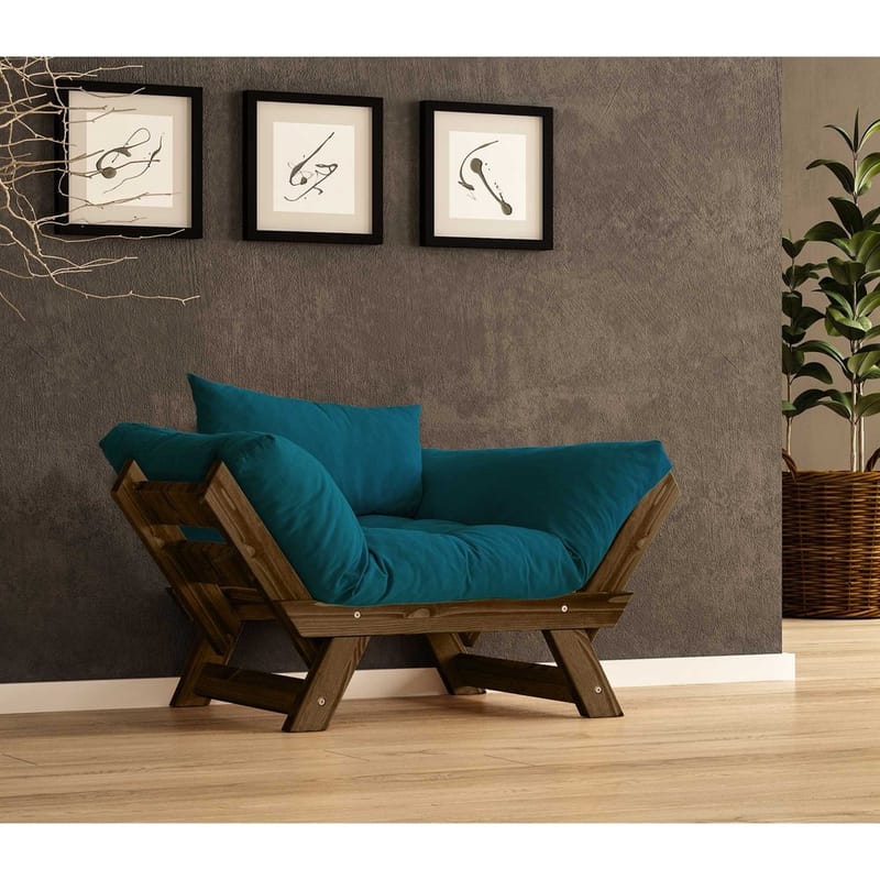 Zylar 2-personers Sovesofa - Blå - Møbler - Sofaer - Sovesofaer - 2 personers sovesofa