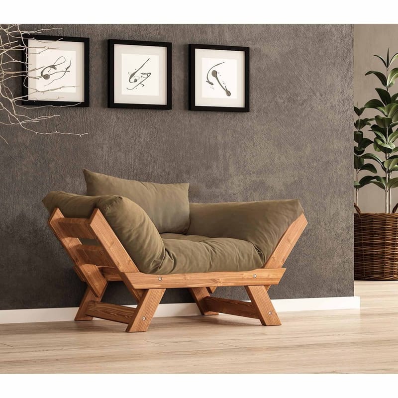 Zylar 2-personers Sovesofa - Taupe - Møbler - Sofaer - Sovesofaer - 2 personers sovesofa