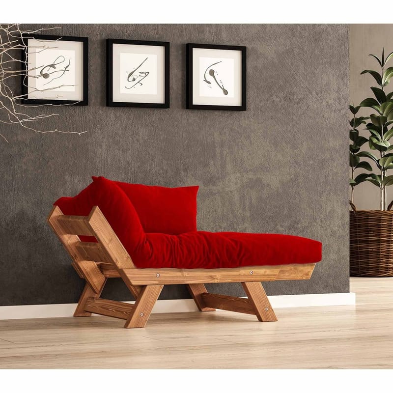 Zylar 2-personers Sovesofa - Rød - Møbler - Sofaer - Sovesofaer - 2 personers sovesofa