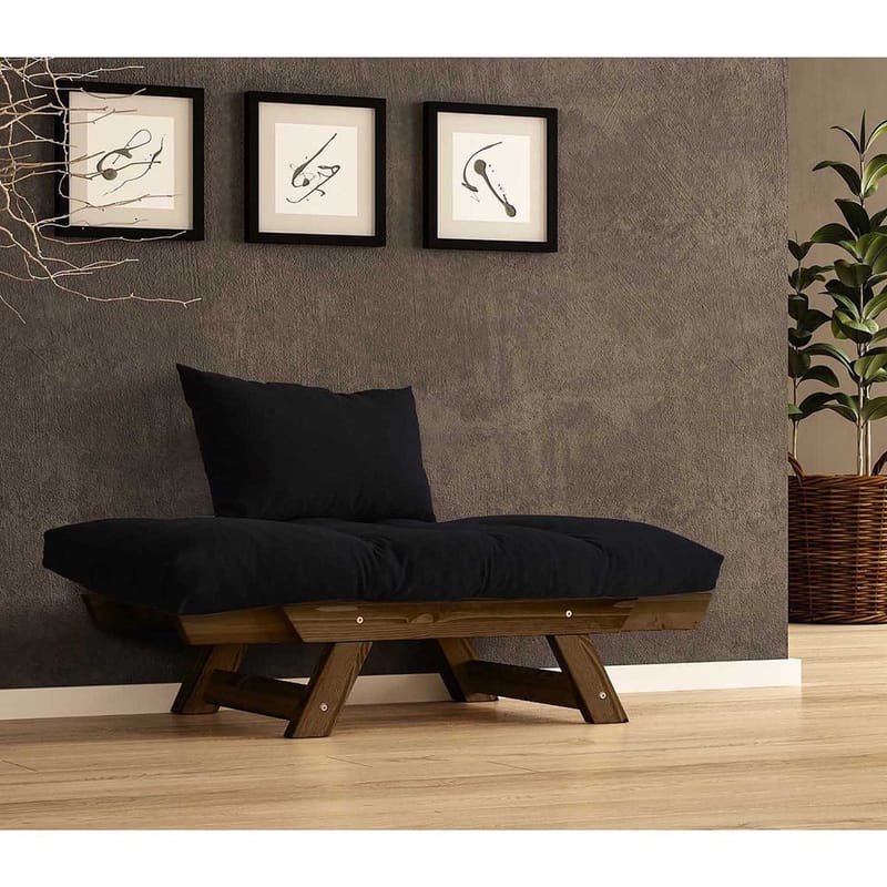 Zylar 2-personers Sovesofa - Sort - Møbler - Sofaer - Sovesofaer - 2 personers sovesofa