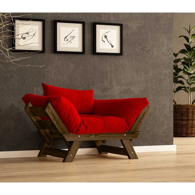 Zylar 2-personers Sovesofa - Rød - Møbler - Sofaer - Sovesofaer - 2 personers sovesofa