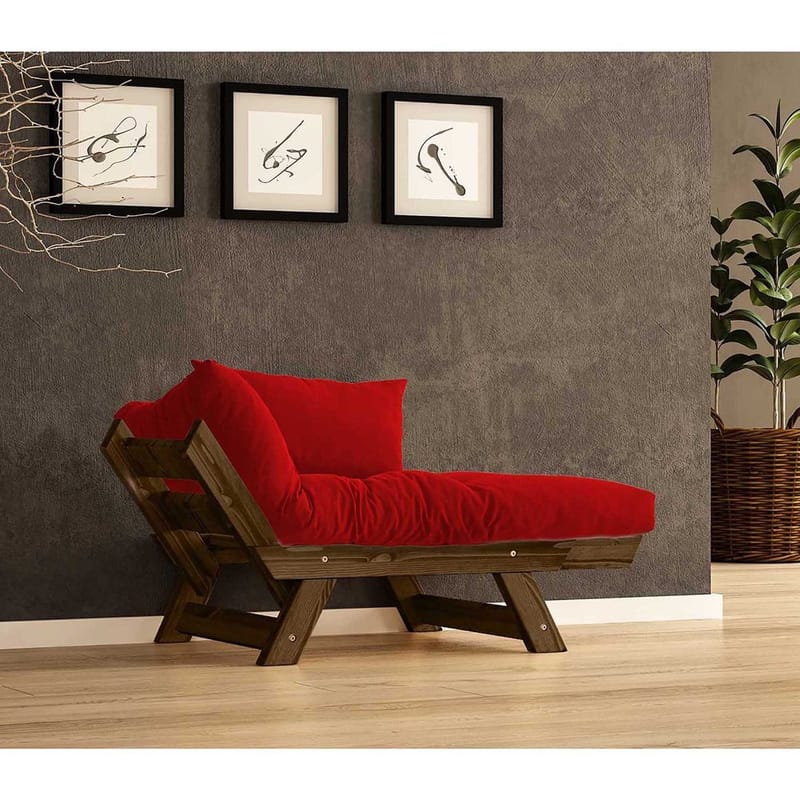 Zylar 2-personers Sovesofa - Rød - Møbler - Sofaer - Sovesofaer - 2 personers sovesofa