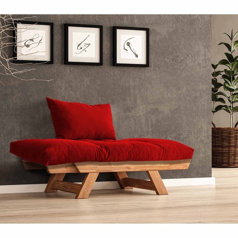Zylar 2-personers Sovesofa - Rød - Møbler - Sofaer - Sovesofaer - 2 personers sovesofa