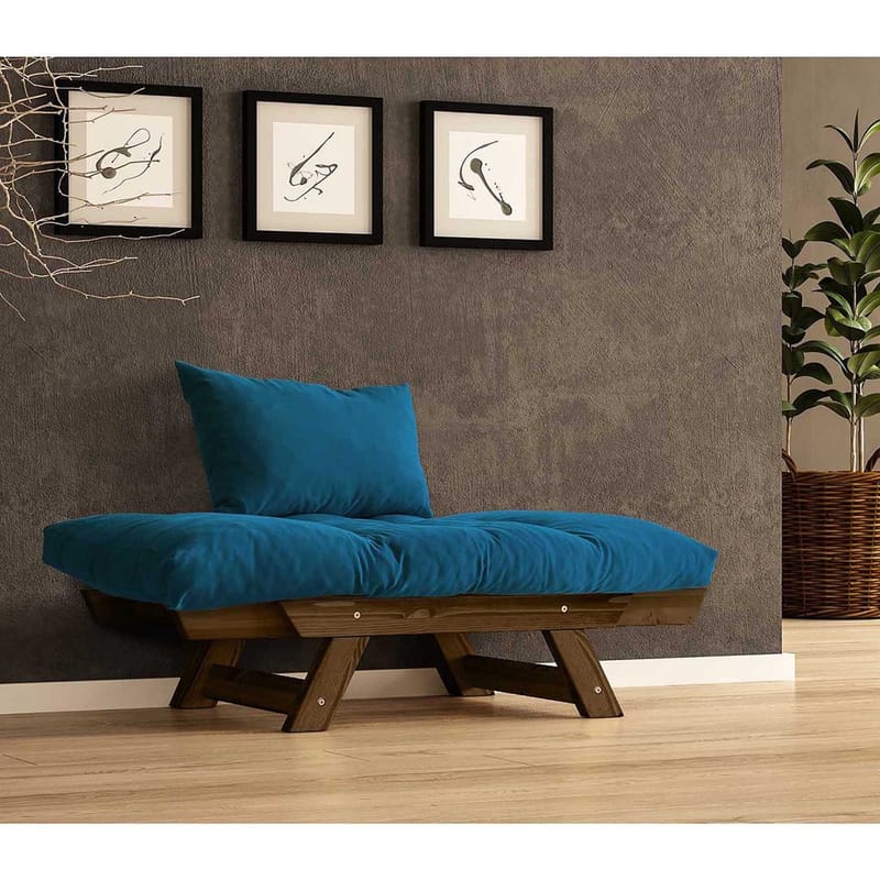 Zylar 2-personers Sovesofa - Blå - Møbler - Sofaer - Sovesofaer - 2 personers sovesofa