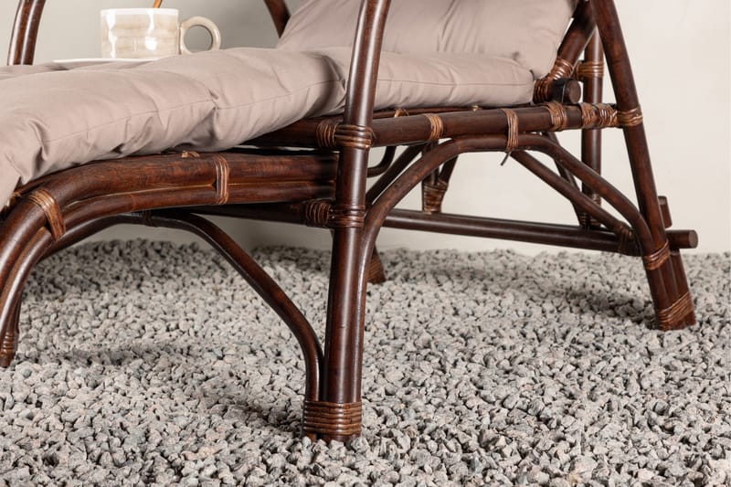 Nella Solstol 67x177 cm - Brun - Havemøbler - Havestole - Solstole