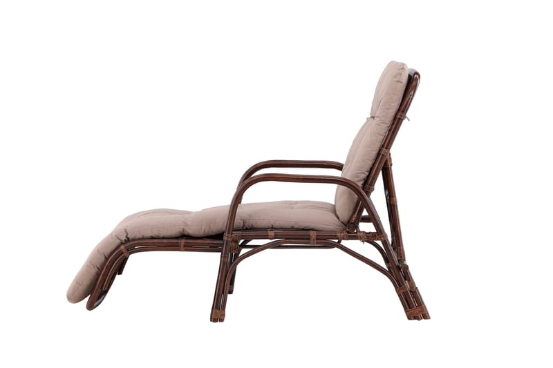Nella Solstol 67x177 cm - Brun - Havemøbler - Havestole - Solstole