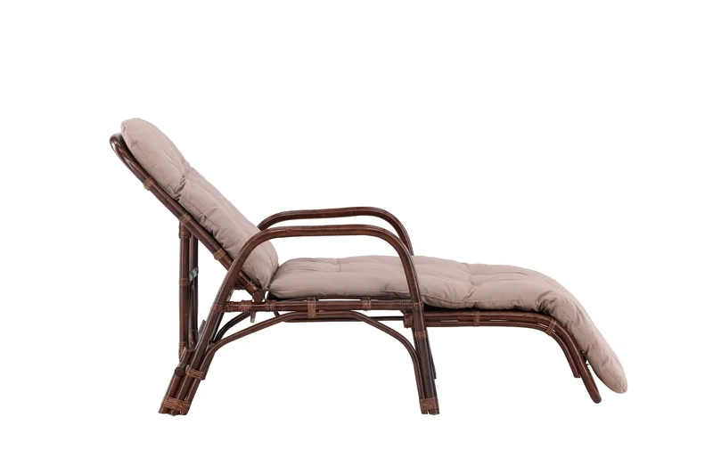 Nella Solstol 67x177 cm - Brun - Havemøbler - Havestole - Solstole