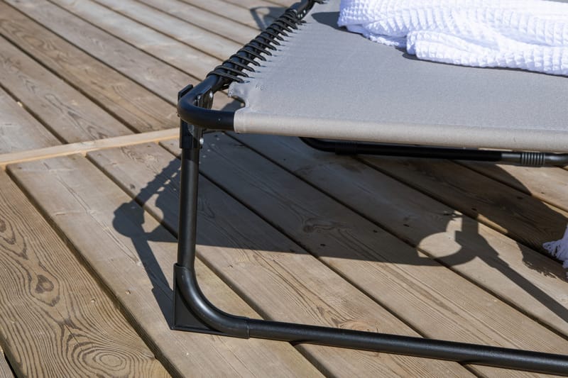 Majken Solstol 60x190 cm - Grå - Havemøbler - Havestole - Solstole