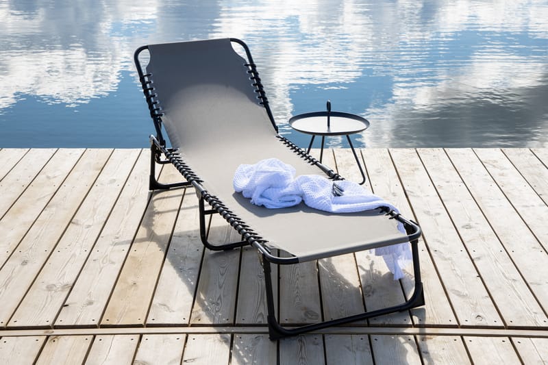 Majken Solstol 60x190 cm - Grå - Havemøbler - Havestole - Solstole