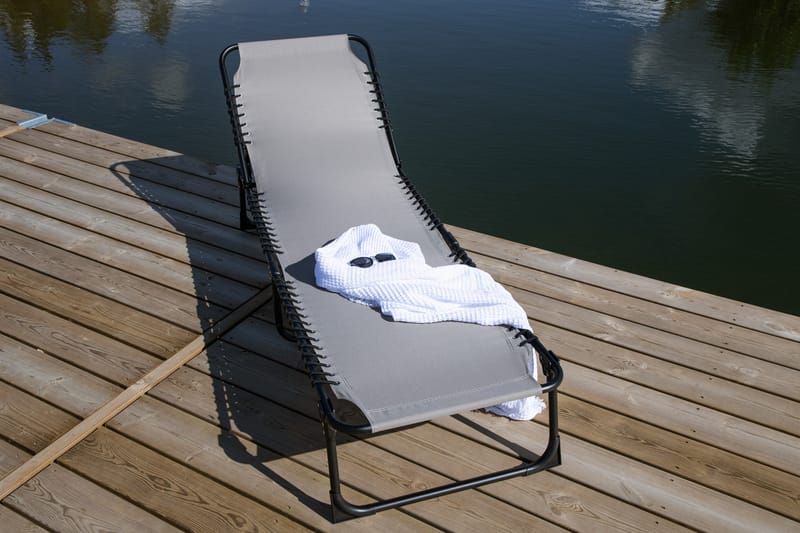 Majken Solstol 60x190 cm - Grå - Havemøbler - Havestole - Solstole