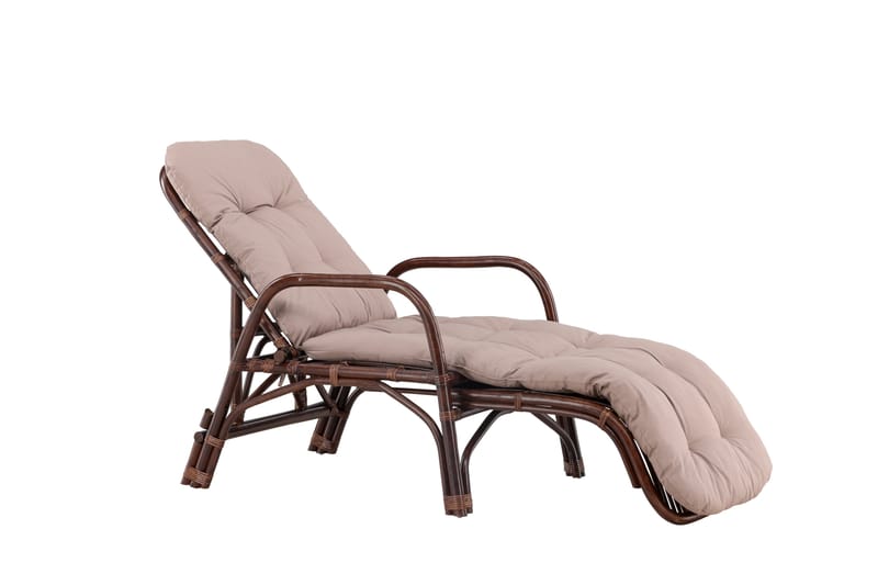 Nella Solstol 67x177 cm - Brun - Havemøbler - Havestole - Solstole
