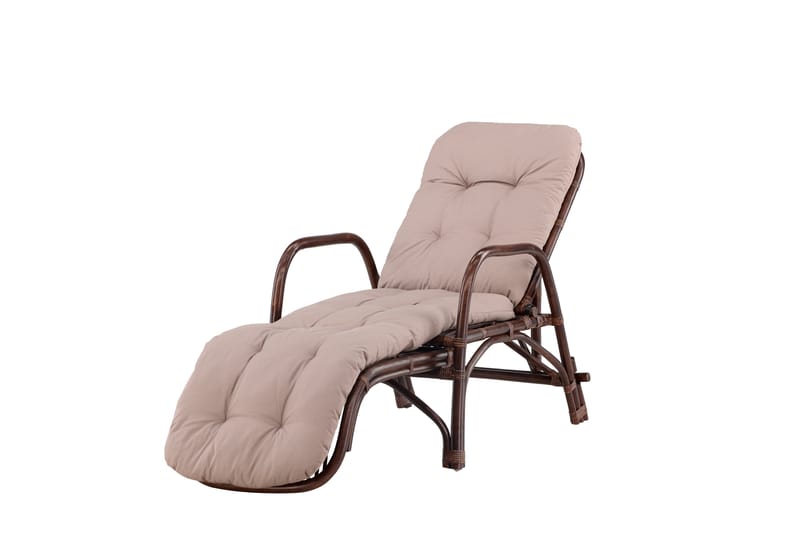 Nella Solstol 67x177 cm - Brun - Havemøbler - Havestole - Solstole