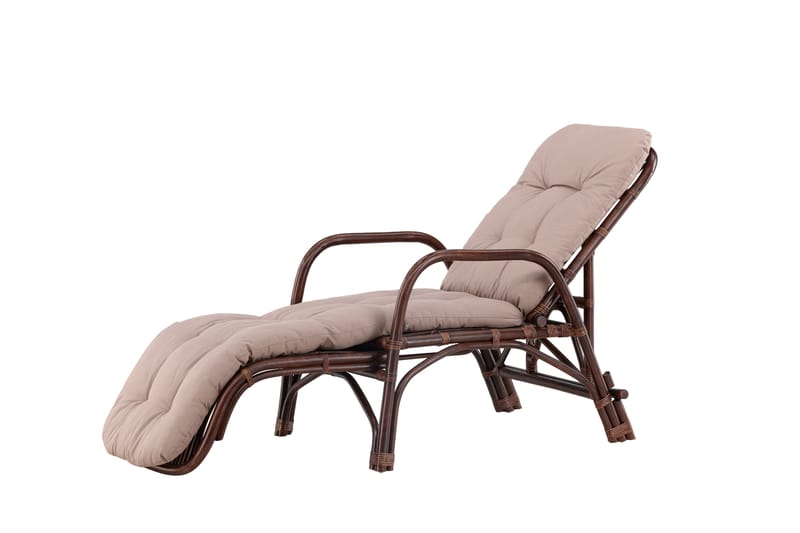 Nella Solstol 67x177 cm - Brun - Havemøbler - Havestole - Solstole