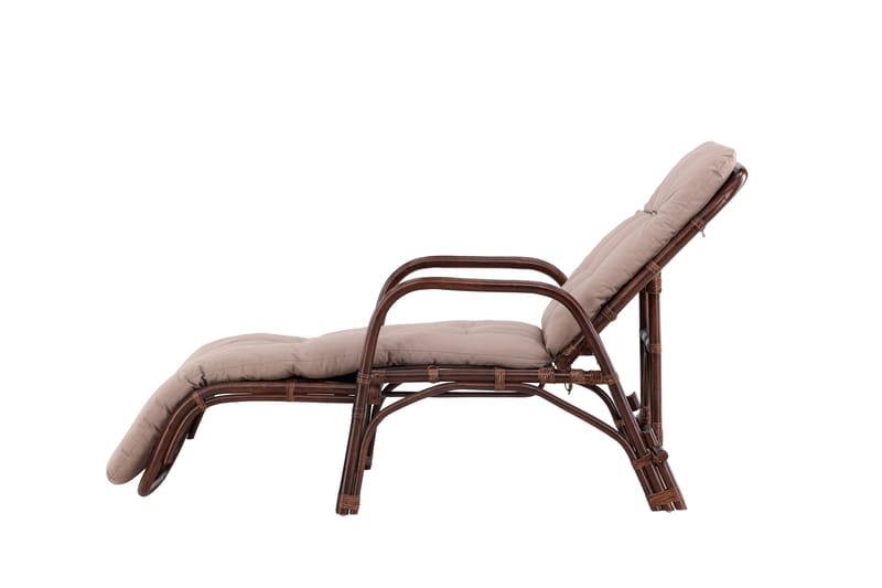 Nella Solstol 67x177 cm - Brun - Havemøbler - Havestole - Solstole