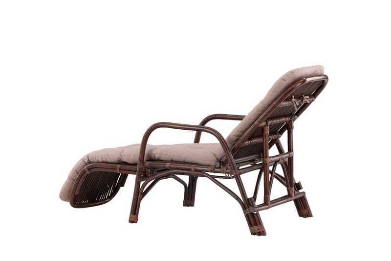 Nella Solstol 67x177 cm - Brun - Havemøbler - Havestole - Solstole