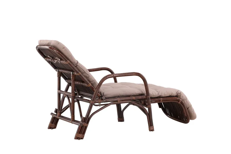 Nella Solstol 67x177 cm - Brun - Havemøbler - Havestole - Solstole