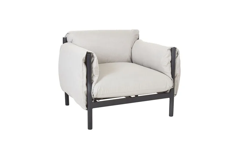 Abbotsford Udendørslænestol, Sort/Grå