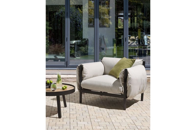 Abbotsford Udendørslænestol - Sort/Grå - Havemøbler - Havestole - Udendørs lænestol