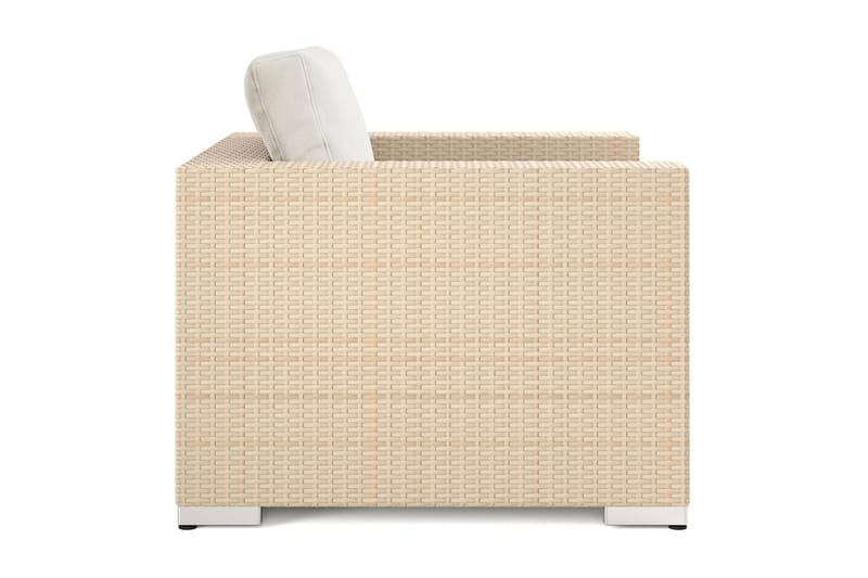 Bahamas Lounge Lænestol Udendørs i Polyrattan - Sand - Havemøbler - Havestole - Udendørs lænestol