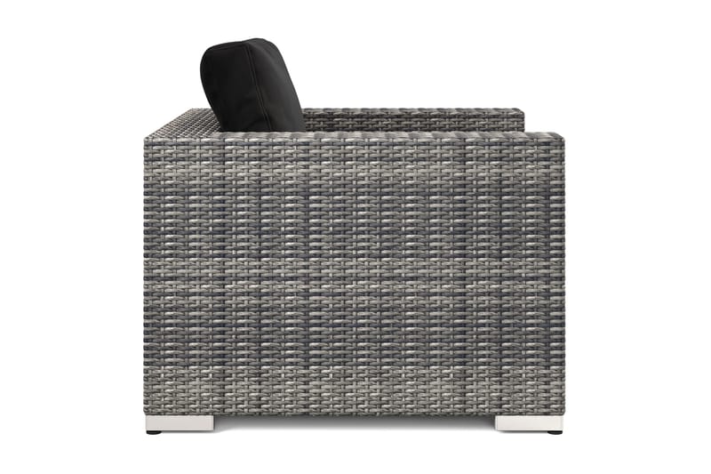 Bahamas Lounge Lænestol Udendørs i Polyrattan - Grå - Havemøbler - Havestole - Udendørs lænestol