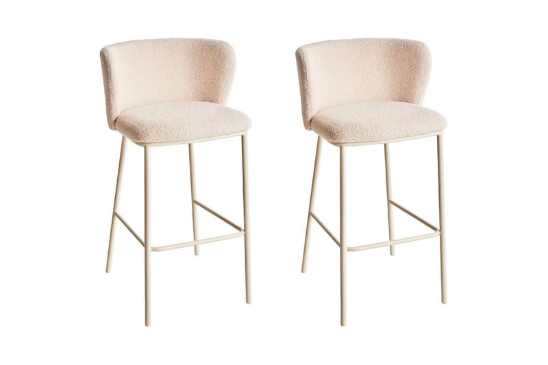 Barstol Mina II sæt med 2 Beige - Beige - Havemøbler - Havestole - Barskammel
