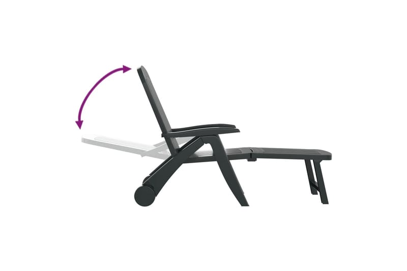 beBasic foldbar liggesol polypropylen grøn - GrÃ¸n - Havemøbler - Havestole - Solseng & solvogn