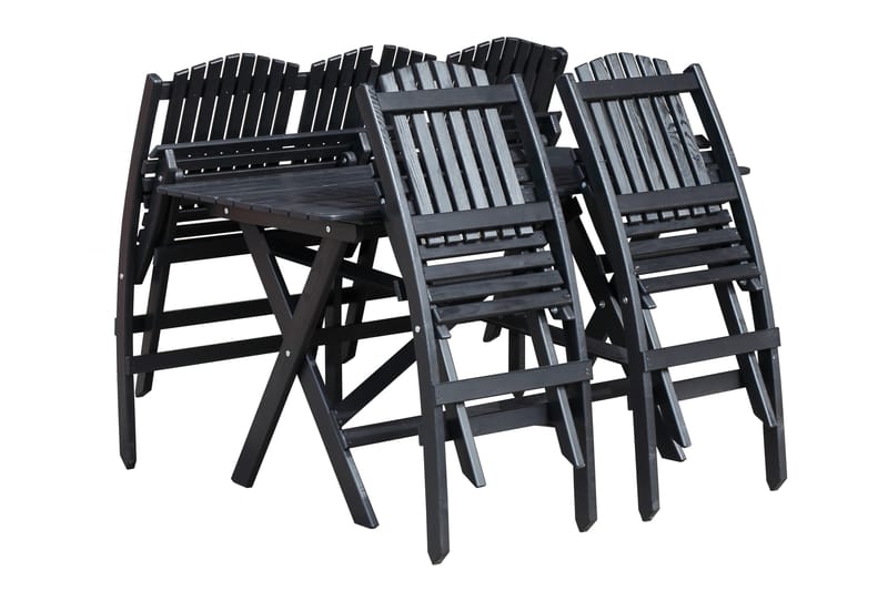 Delpino Klapstol - Mørkebrun - Havemøbler - Havestole - Caféstole