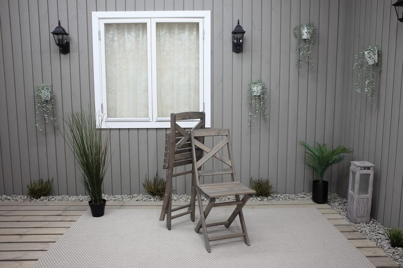 Edilma Klapstol - Grå - Havemøbler - Havestole - Caféstole