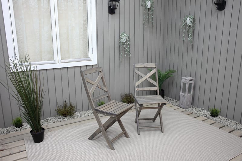 Edilma Klapstol - Grå - Havemøbler - Havestole - Caféstole