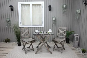 Edilma Klapstol - Grå - Havemøbler - Havestole - Caféstole
