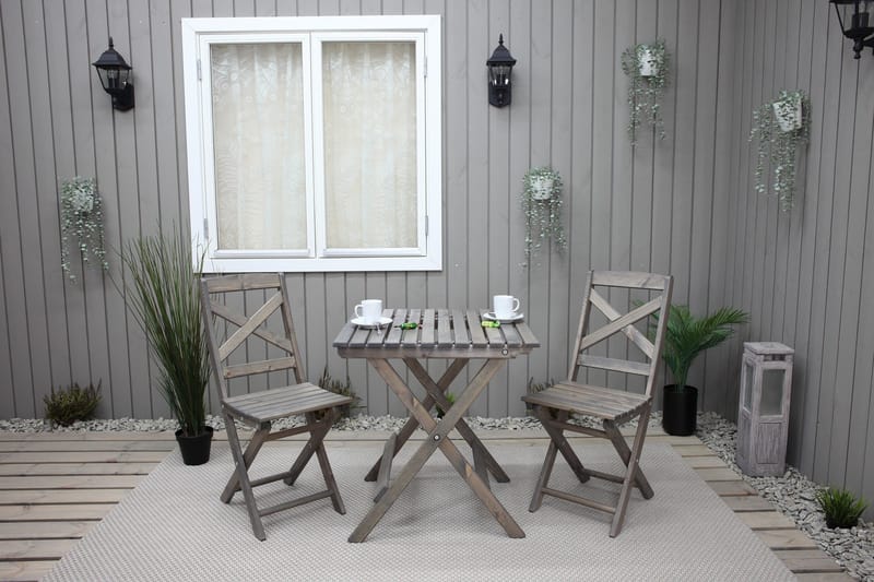 Edilma Klapstol - Grå - Havemøbler - Havestole - Caféstole