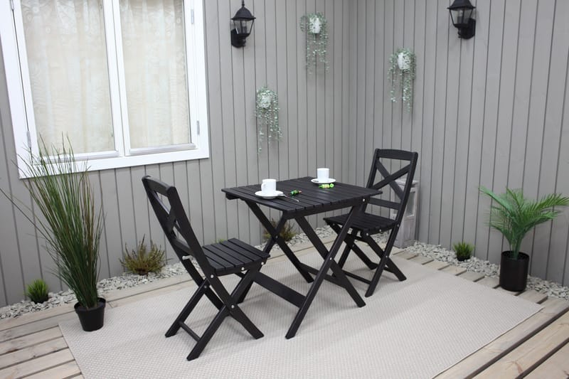 Edilma Klapstol - Mørkebrun - Havemøbler - Havestole - Caféstole