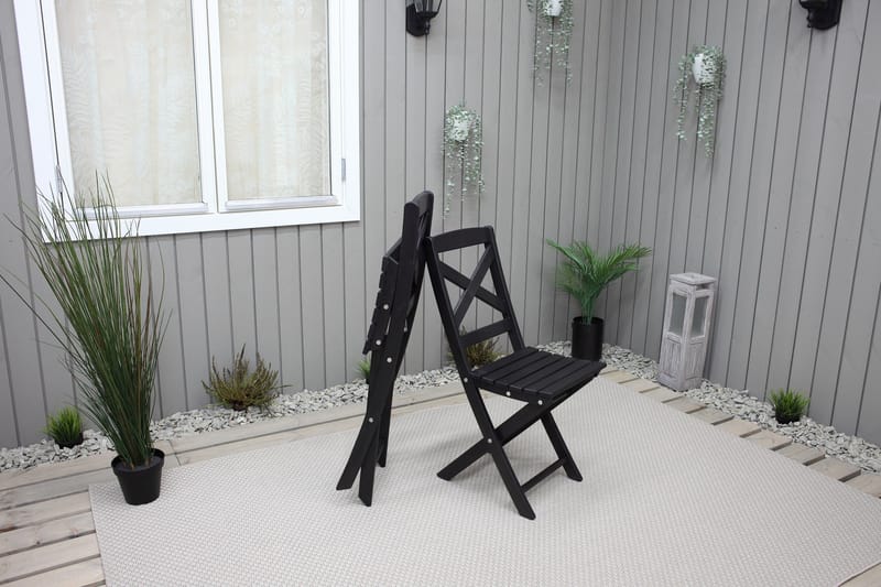 Edilma Klapstol - Mørkebrun - Havemøbler - Havestole - Caféstole