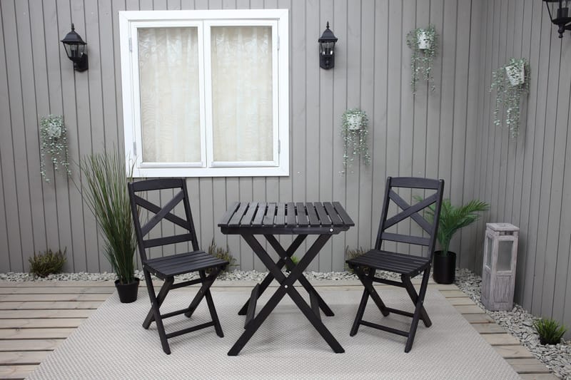 Edilma Klapstol - Mørkebrun - Havemøbler - Havestole - Caféstole