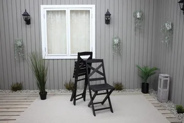 Edilma Klapstol - Mørkebrun - Havemøbler - Havestole - Caféstole