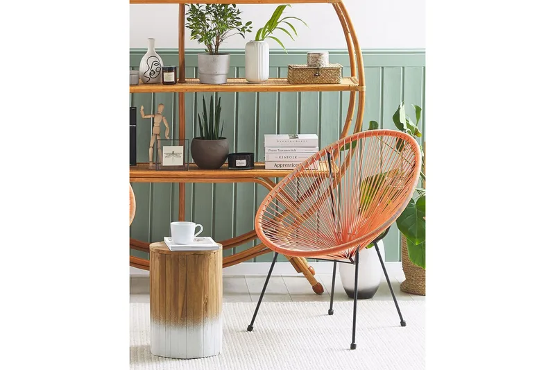 Cayaco Udendørslænestol - Orange/Sort - Havemøbler - Havestole - Udendørs lænestol