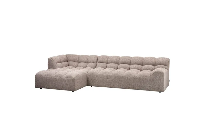 Chaiselong Allure - Vævet Brun Melange, Venstre - Møbler - Sofaer - Hjørnesofa