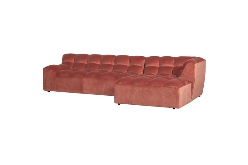 Chaiselong Allure - Vasket fløjl i rosa, Højre - Havemøbler - Havestole - Solstole