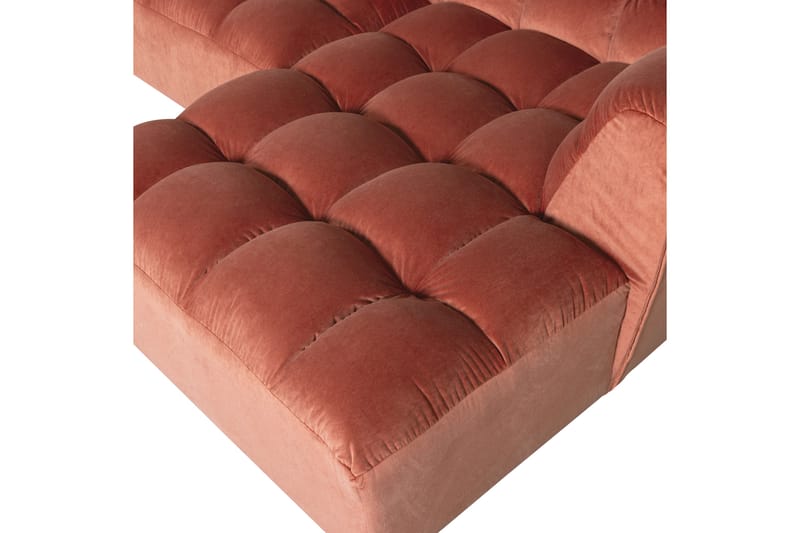 Chaiselong Allure - Vasket fløjl i rosa, Højre - Havemøbler - Havestole - Solstole
