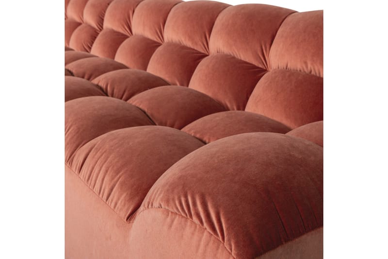 Chaiselong Allure - Vasket fløjl i rosa, Venstre - Møbler - Sofaer - Hjørnesofa